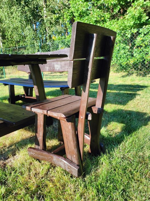 Drewniany zestaw ogrodowy