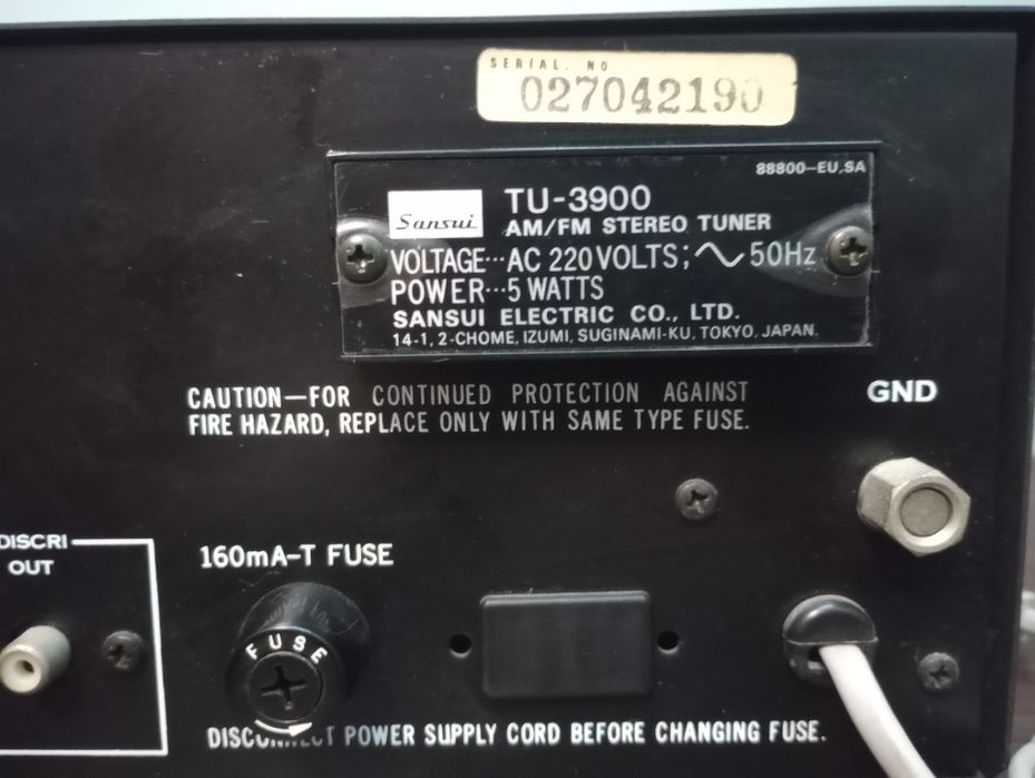 Tuner radiowy Sansui TU-3900
