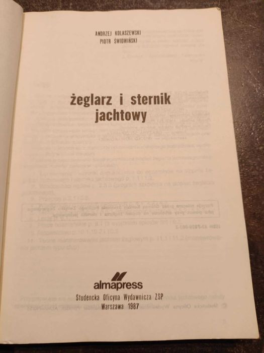 Żeglarz i sternik jachtowy - Andrzej Kolaszewski i Piotr Świdwiński