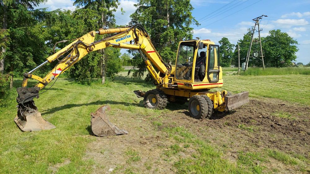 Usługi koparką kołową, transport wywrotką 3 osiową