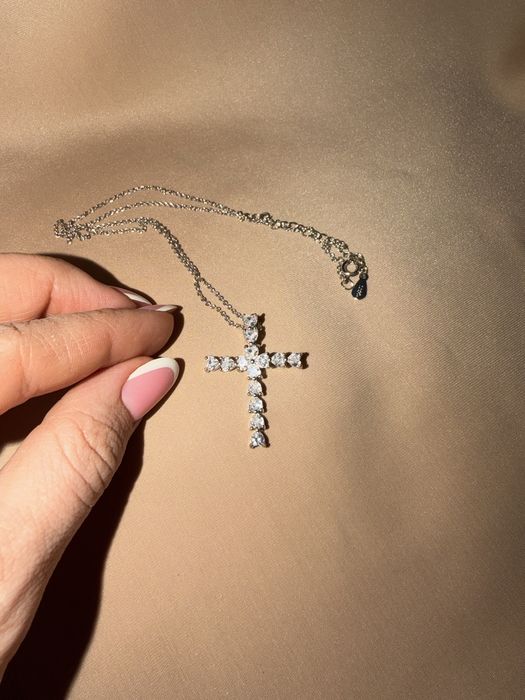 Хрестик срібний 925