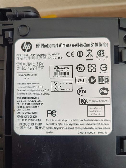 Impressora HP Photosmart | Touch Smart - sem fio | série - B110