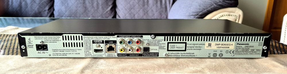 Blu Ray Panasonic DMP-BD65 jak nowy Disc Player
