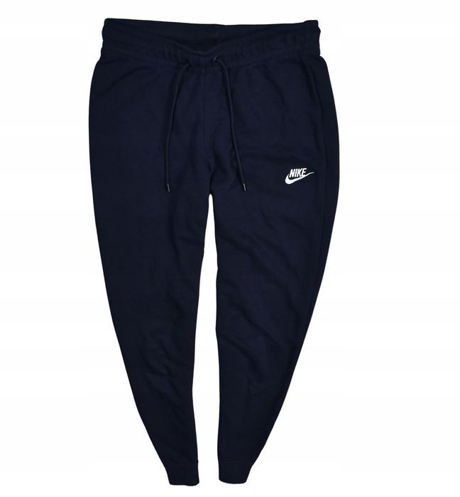 Nike Czarne Spodnie Dresowe Damskie Logowane / S