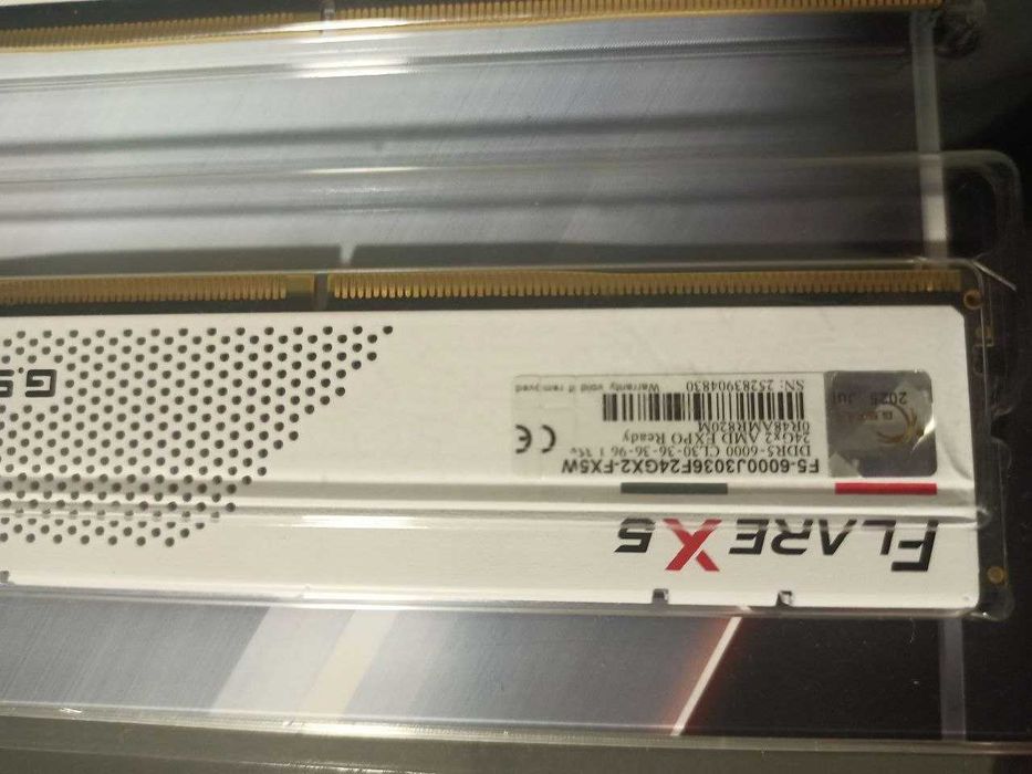 (~397$)G.Skill DDR5 48GB (2x24GB) 6000Mhz Flare X5 White|EXPO| є тести