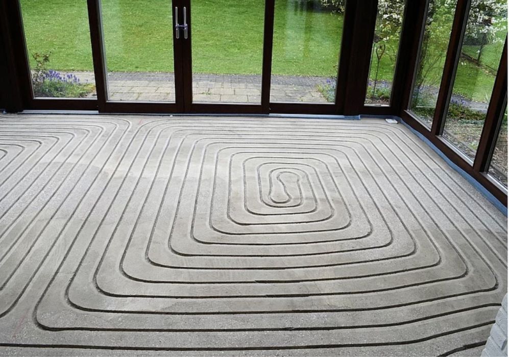 Frezowanie pod ogrzewanie podłogowe Frezowanie ogrzewania