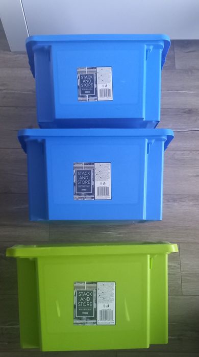 3 pojemniki wymiary 42 35 23 cm