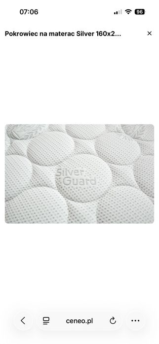 Pokrowiec na materac Silver 160/200 24 cm