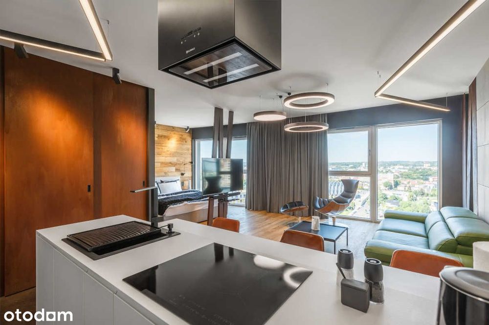 Apartament na 18 piętrze z widokiem na Wisłok, smart home,