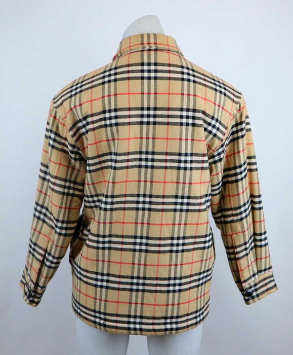 Burberry Vintage Check Shirt Jacket Beige kurtka koszulowa XS