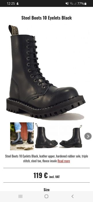 Botas STEEL BOOTS biqueira de aço