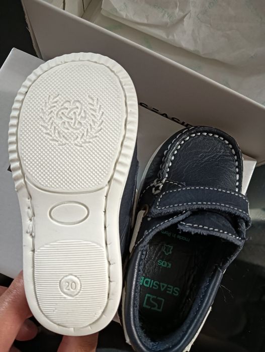 Sapato Vela Em Pele  Novo Bebé