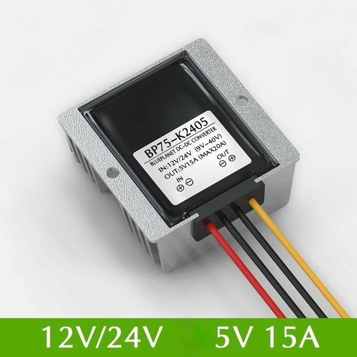 Перетворювач постійної напруги BP75-K2405 DC DC Converter 12V/24V to 5