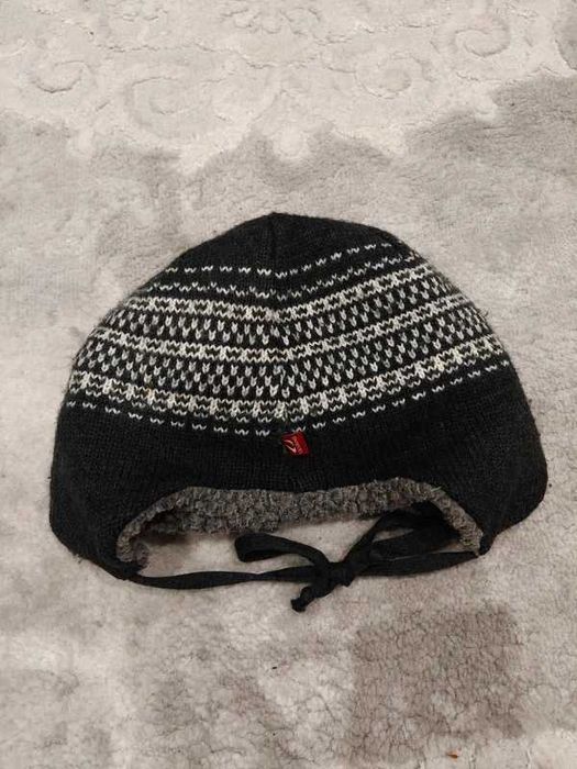 Czapka Zimowa Ulvang 100% Merino Wool Wełna Nordic Pattern Uszatka 58