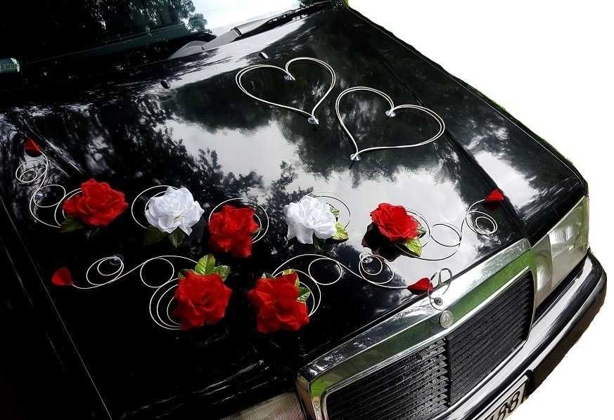 Dekoracja auta Ozdoba samochodu Ślubnego Serca