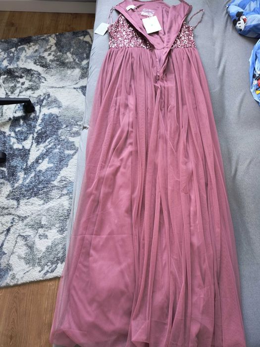 Nowa sukienka Maya Deluxe r. 14/42/XL cekiny zwiewna