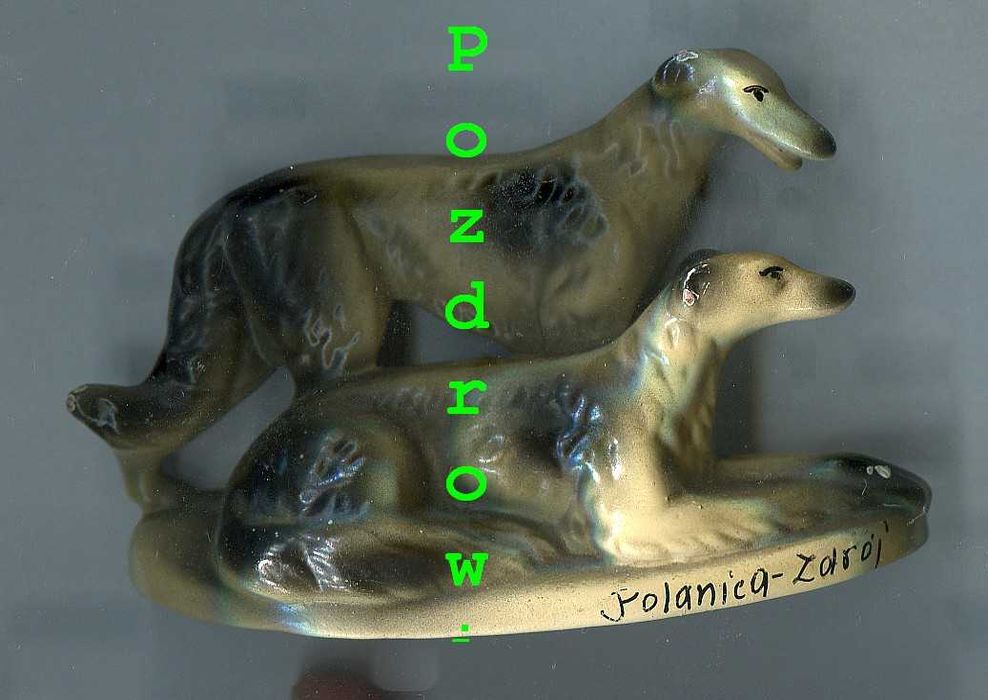 Figurka pieski. Stare Bogaczowice. - Polanica sygn.