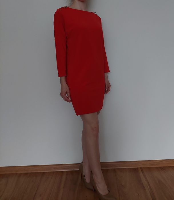 Czerwona sukienka Mohito rozm. XS