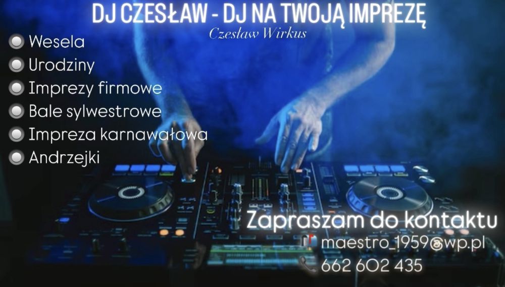 DJ CZESŁAW - DJ na Twoją imprezę!
