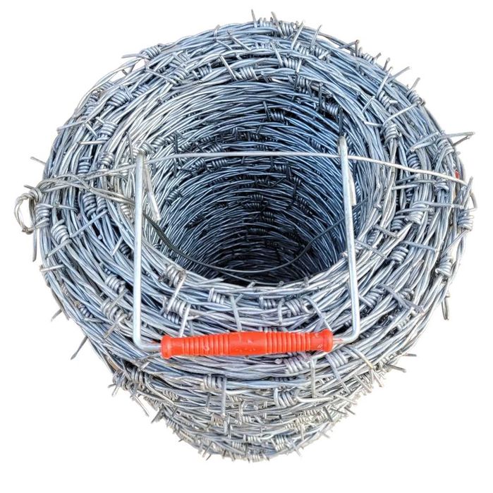 Drut kolczasty podwójny ocynkowany 1,7mm 100m