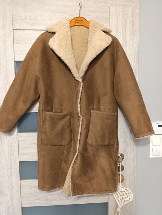 Kożuszek kożuch Mango dwustronny rozmiar 34 xs