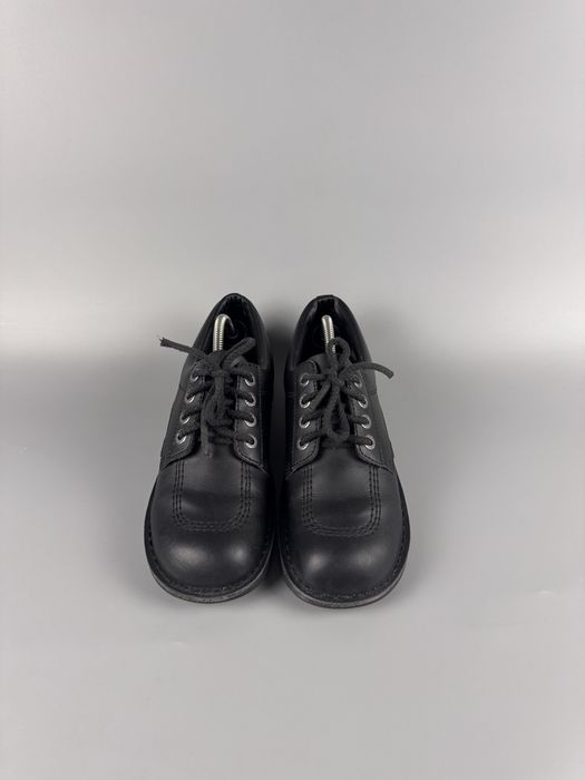 Розмір 43 27.5 см Чорні шкіряні туфлі Kickers Kick Lo