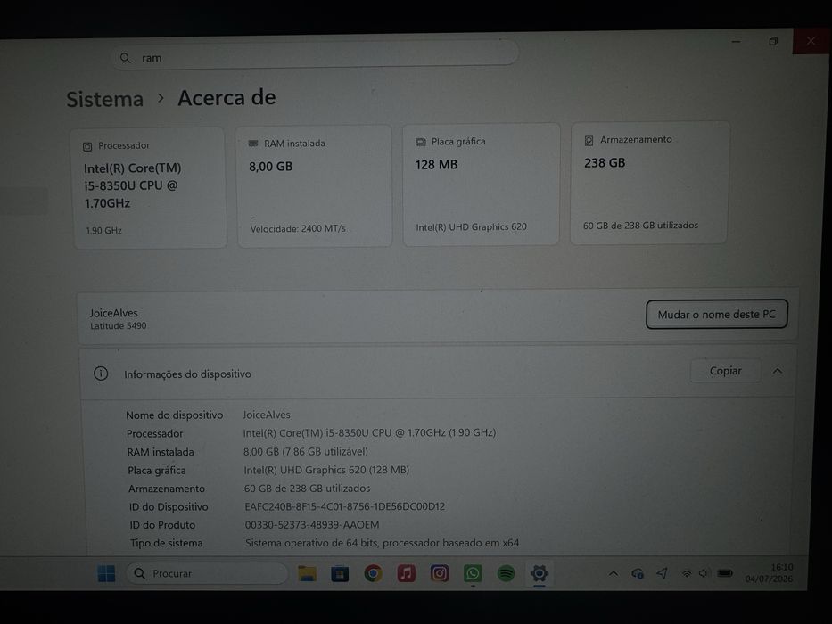 Venda  urgente Computador Dell