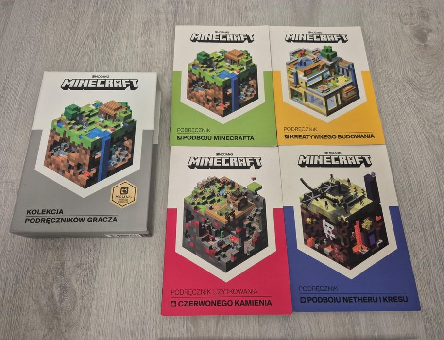 Minecraft kolekcja podręczników gracza cz.1 Mojang 4szt.