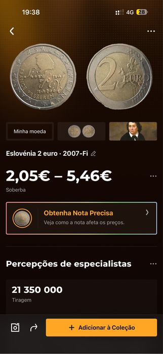 9 moeda se 2€ de varios valores