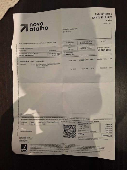 UPS Conceptronic ZEUS 850VA