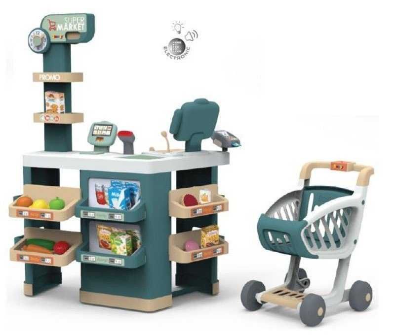 Smoby Supermarket Kasa Sklep Św/Dw 42akc