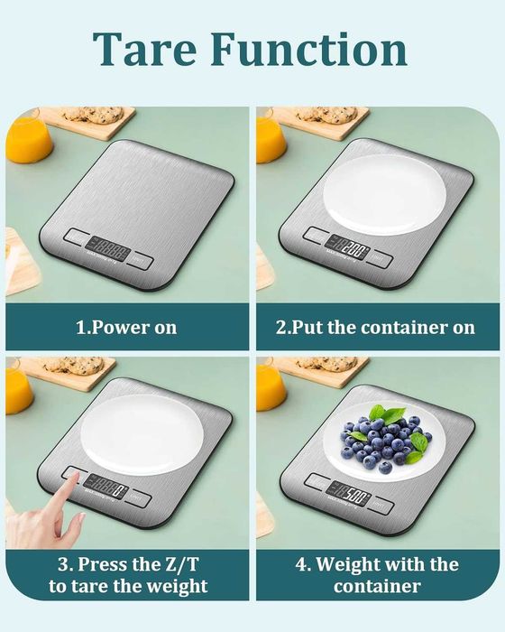 Nowa waga kuchenna / cyfrowa / LCD / Zacro / 5kg / miarka !5258!