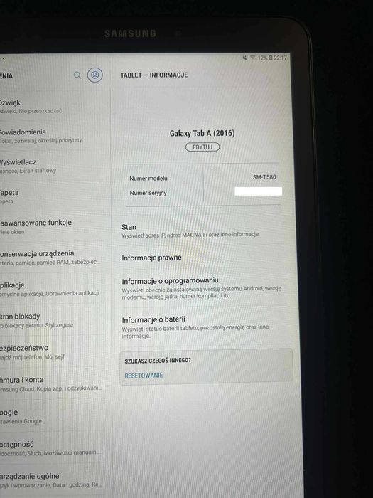 Tablet Samsung Galaxy Tab A 10,1 (2016) 2/32GB