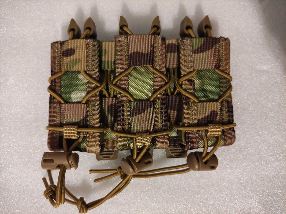 Ładownica MOLLE na 3 magazynki pistoletowe kal. 9mm/.40/.45/.380ACP MULTICAM