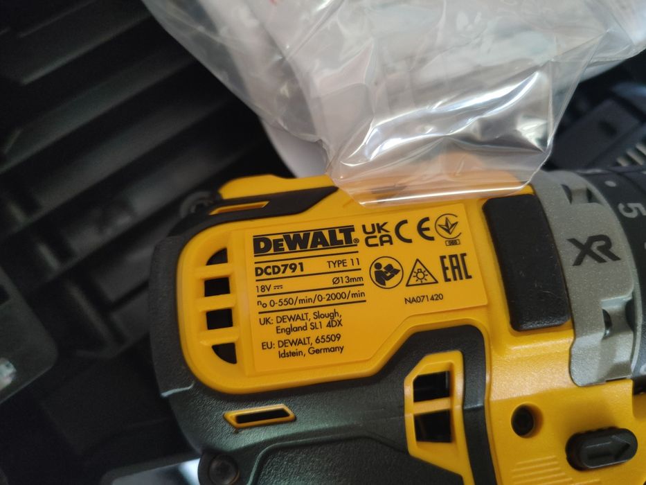 DeWalt dcd 791 nowa wkrętarka+Aku 5AH 18V
