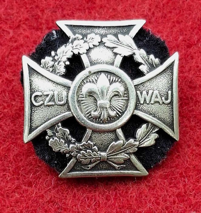 Stary Krzyż Harcerski - Numerowany - Sygnowany