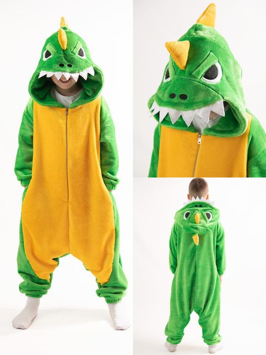 110-164 Кігурумі тепла піжама дракон пінгвін акула 122 128 140 146 158
