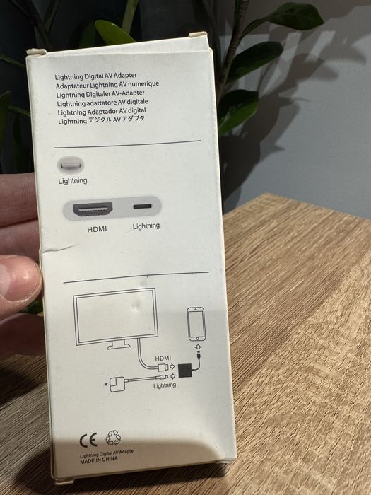 Przejściówka Adapter Hub Av Kabel Lightning Hdmi Full Hd 1080P Iphone
