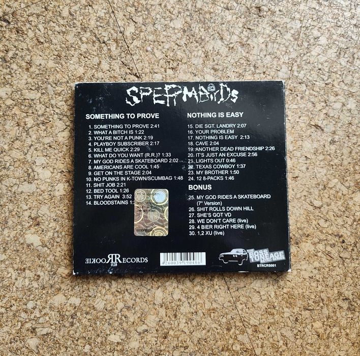 CD Spermbirds – Something To Prove / Nothing Is Easy (2006)
