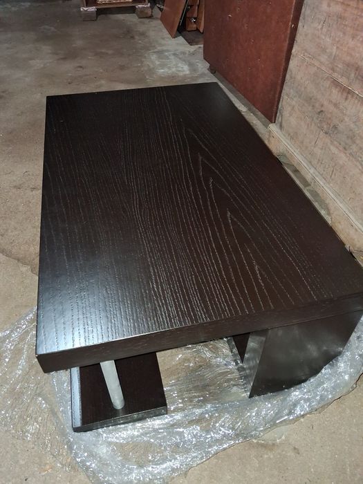 Mesa se centro preta para sala