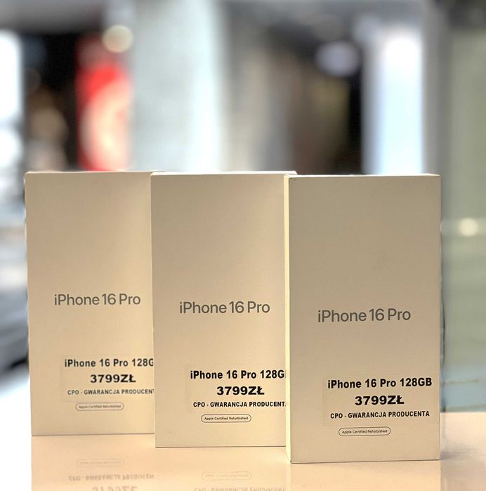 iPhone 16 Pro 128GB | CPO | Różne Kolory  | Gwarancja | Sklep Telefony Sfera Bielsko