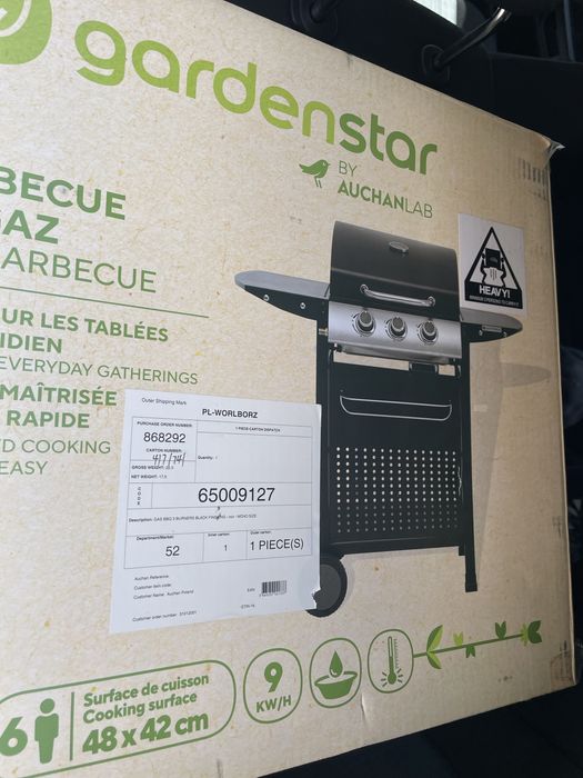 Nowy grill gazowy 3 palnikowy