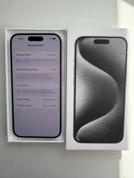 Iphone 15 pro 128GB Kondycja 100%