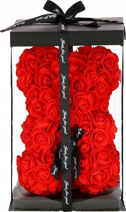 Miś z róż – idealny prezent na Walentynki 2026| ODBIÓR OSOBISTY