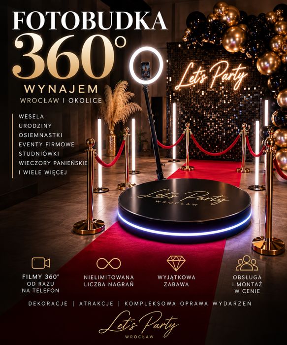 FOTOBUDKA 360 na twoją imprezę - cała polska