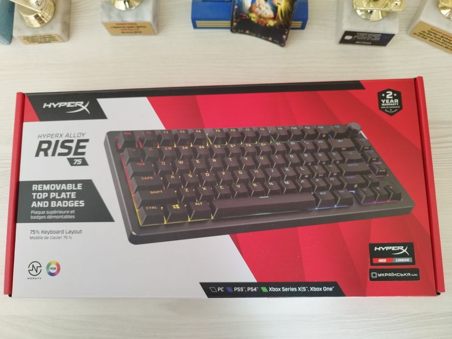Ігрова клавіатура HyperX Alloy Rise 75, механічна