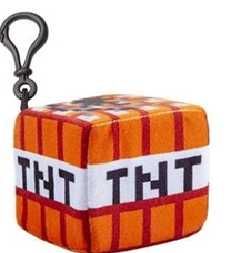 Pluszak Maskotka Zawieszka Do Plecaka MINECRAFT Plush TNT Clip 8 CM