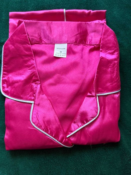 Piżama damska MyFav satynowa, dwuczęściowa, Rozmiar XL