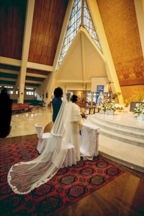 Suknia ślubna, litera A, ecru, rozmiar M