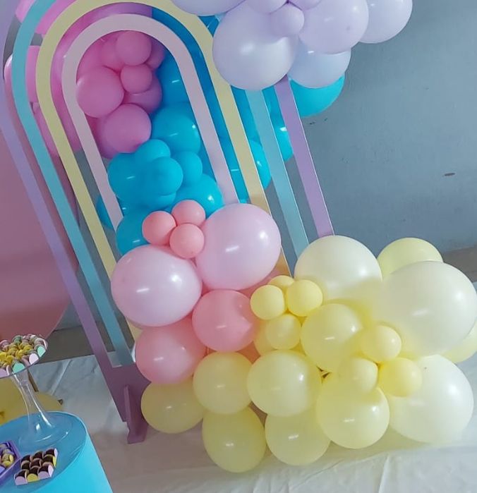 Rainbow Party Backdrop – Colorful or White64586344645889121